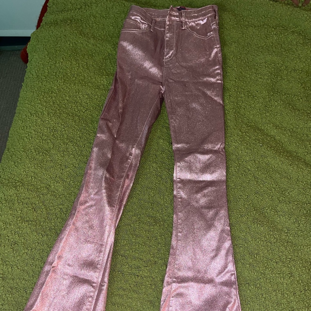 Party pink Edikted pants! Luna Faux Leather.
